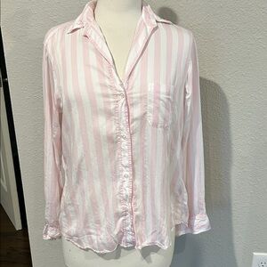 Grayson  Pink Striped Women's Blouse